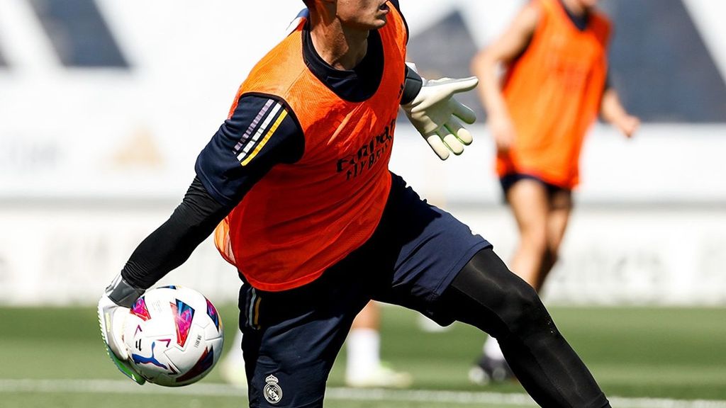 El espectacular entrenamiento de porteros en el Real Madrid: Kepa y Lunin se ponen a tono