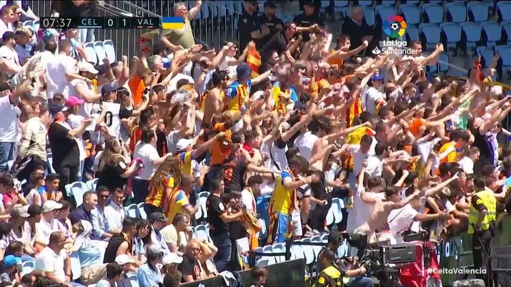 Celta 0-1 Valencia: Gol de Kluivert
