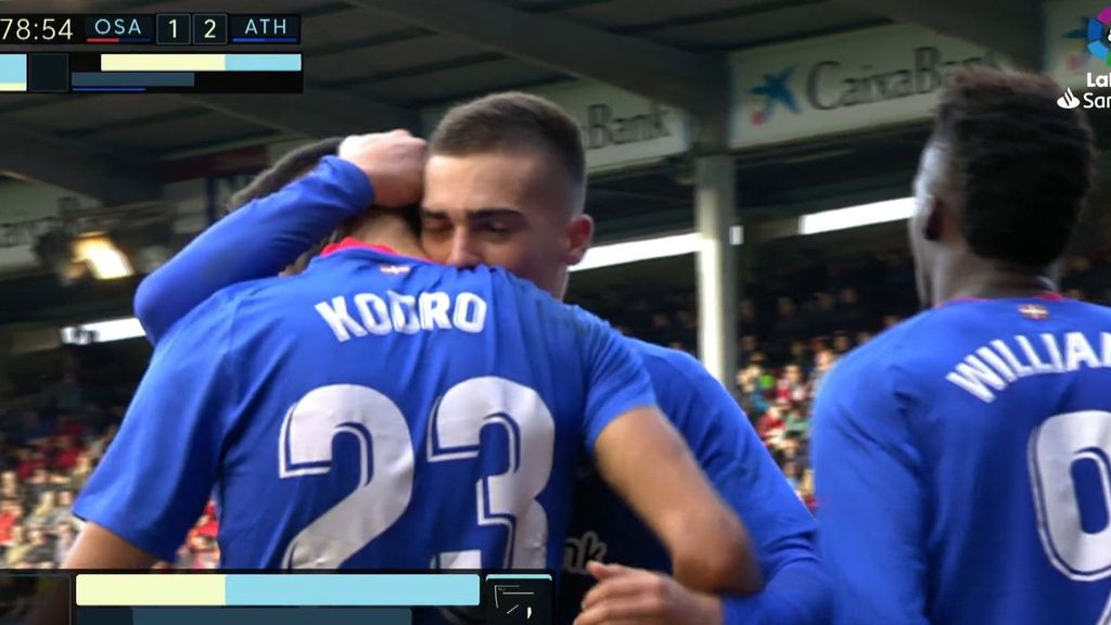 Osasuna - Athletic: Gol 1-2, Kodro (Jornada 14)