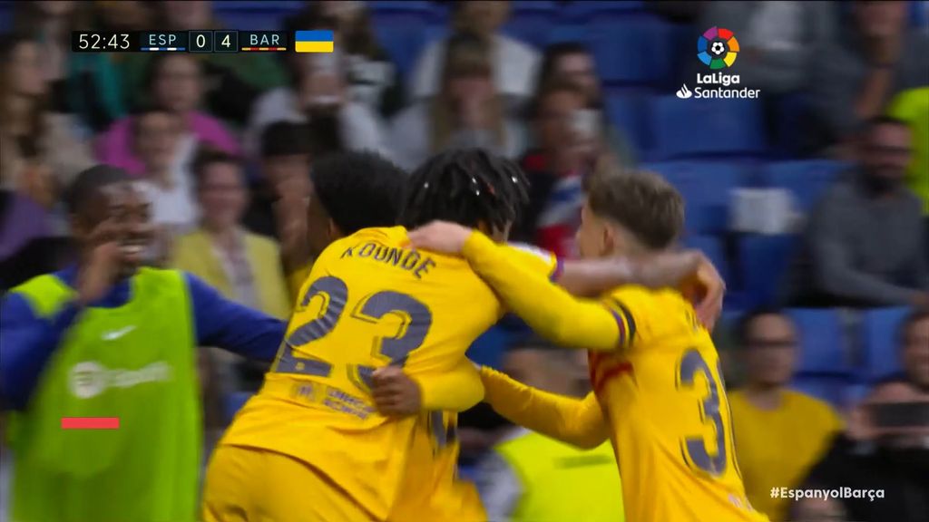 Espanyol 0-4 Barcelona: Gol de Koundé