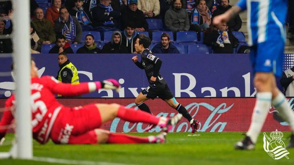Espanyol 2-3 Real Sociedad: Gol de Kubo