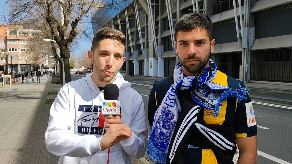 La afición del Dépor empieza a llenar Riazor y muestra su confianza ante el Celta B: "Ganamos sí o sí"