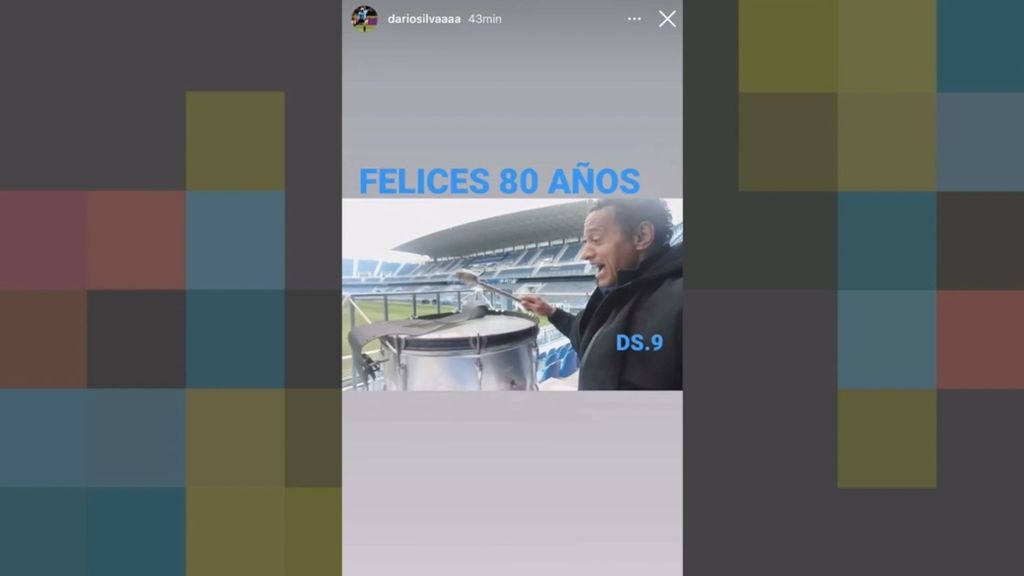 La celebración a ritmo de tambor de Darío Silva en La Rosaleda