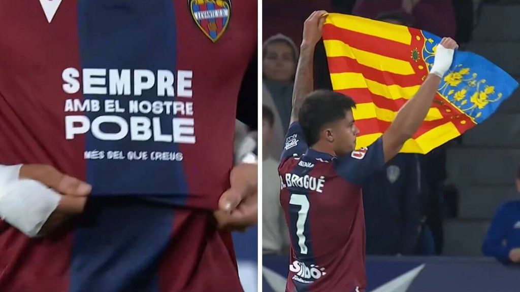 Gol de Roger Brugué en el Levante-Elche