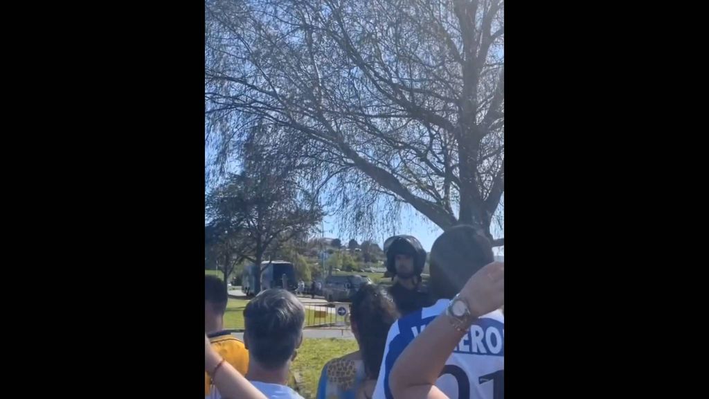 la increíble fiesta de la afición del Dépor antes del derbi