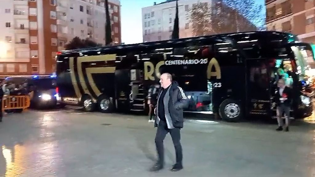 La llegada del Celta de Vigo a Mestalla para la Copa del Rey
