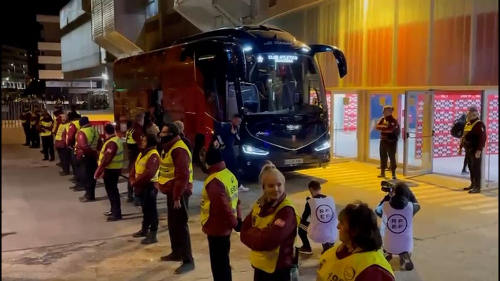 La llegada del Osasuna a El Sadar en los octavos de Copa del Rey