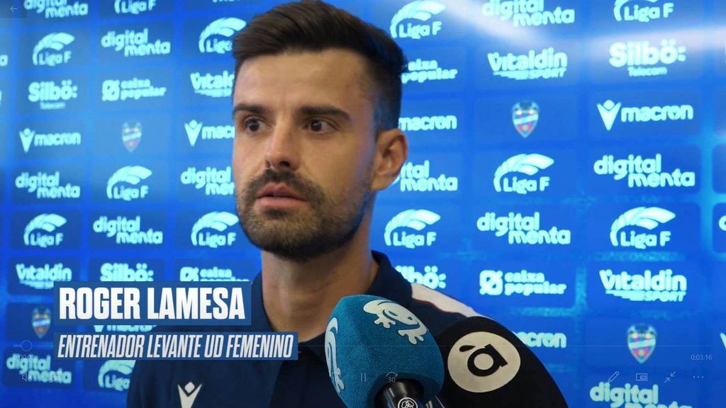 La presentación de Roger Lamesa como técnico del Levante Femenino