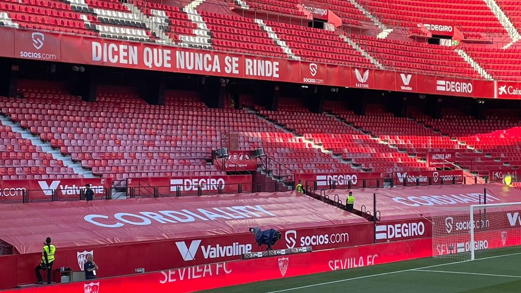 Grada clausurada en el Sánchez-Pizjuán para el partido ante el Celta