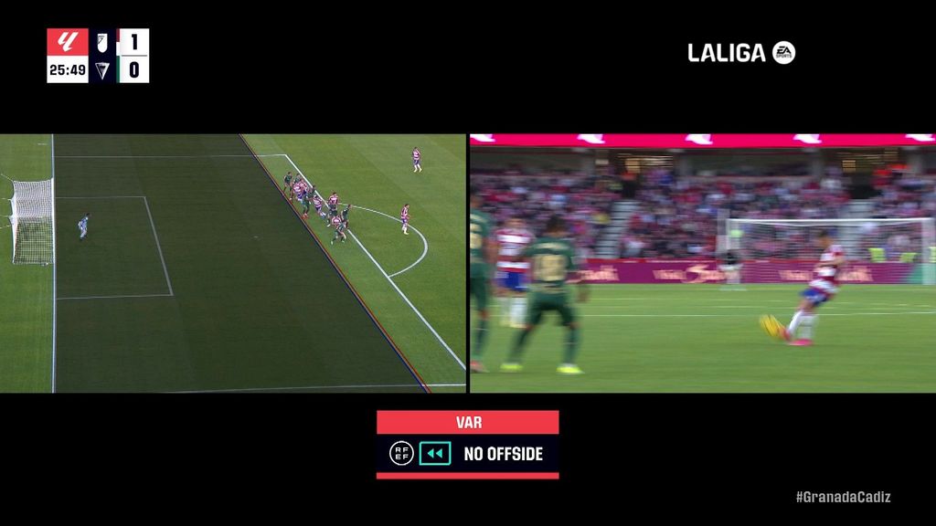 Granada 1-0 Cádiz: Gol de Uzuni