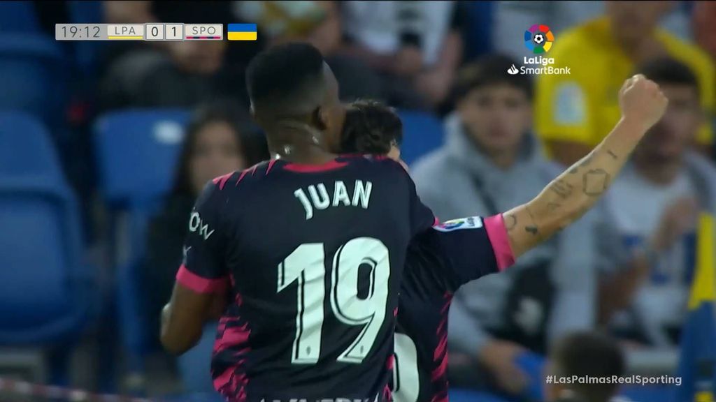 Las Palmas 0-1 Sporting: Gol de Dani Queipo