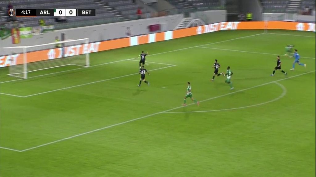 Las salvadas de Germán Pezzella en Europa League