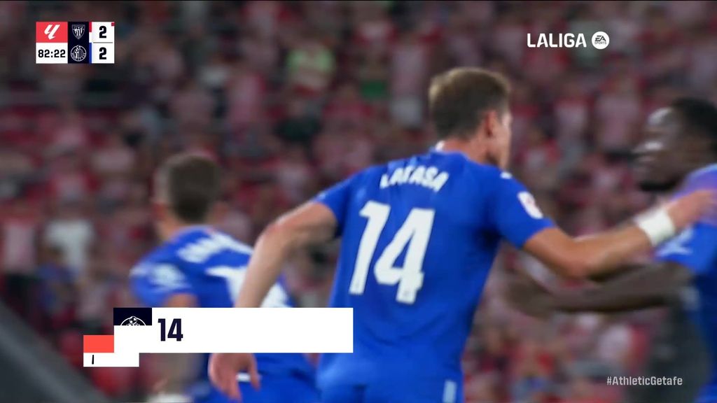 Athletic 2-2 Getafe: Gol de Latasa
