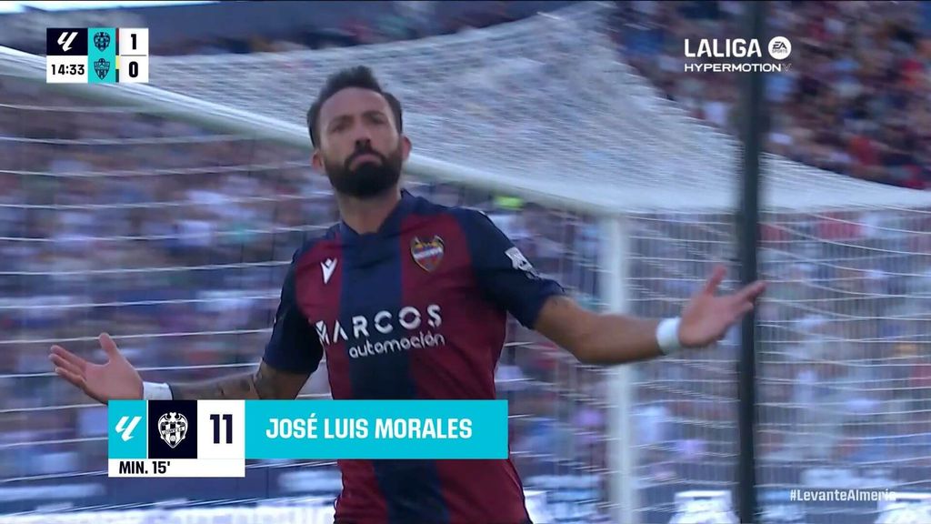 Levante 2-4 Almería: Resumen del partido