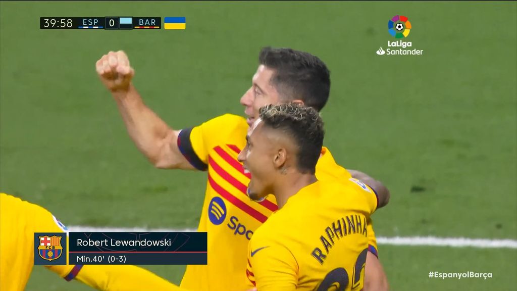 Espanyol 0-3 Barcelona: Gol de Lewandowski