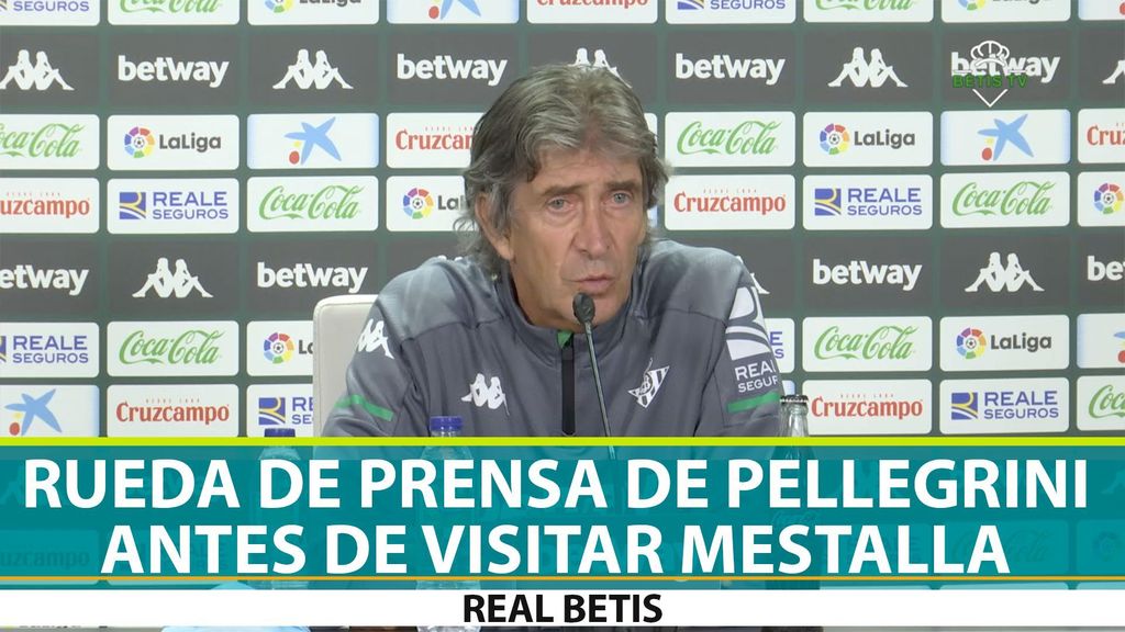 Rueda de prensa de Pellegrini en la previa del Valencia-Betis (02-10-2020)