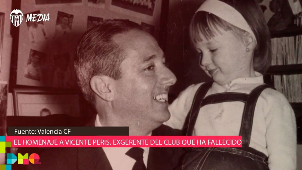 El homenaje del Valencia a Vicente Peris, exgerente del club que ha fallecido