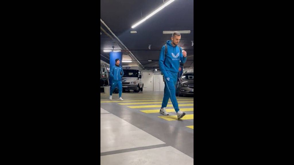 Llegada del Sevilla a Mendizorroza