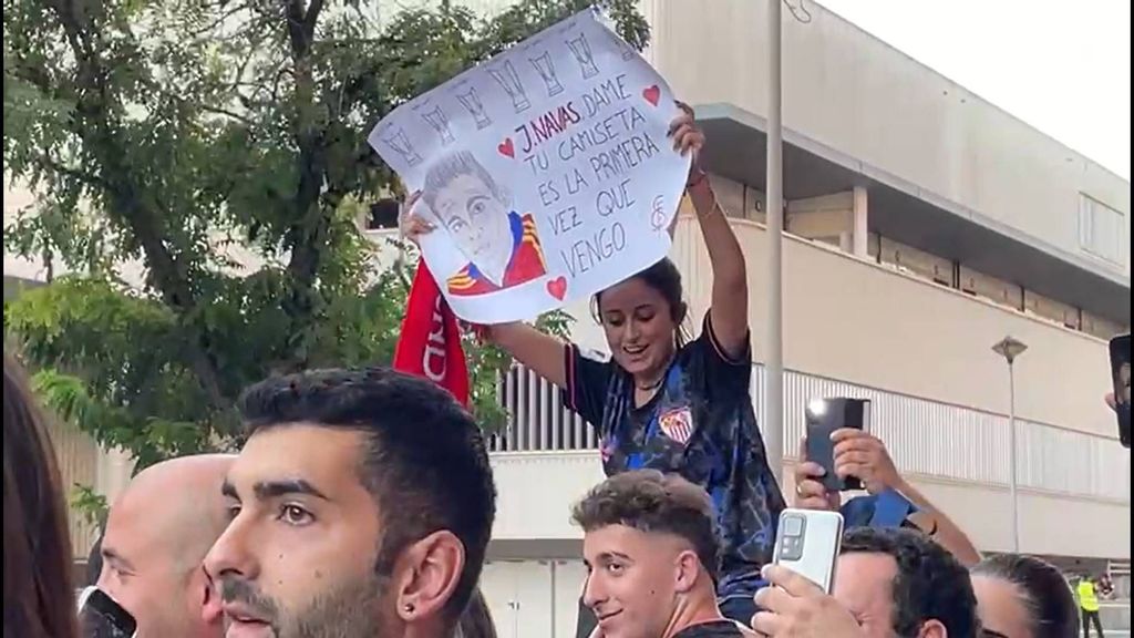 Llegada del Sevilla para enfrentarse al Rayo