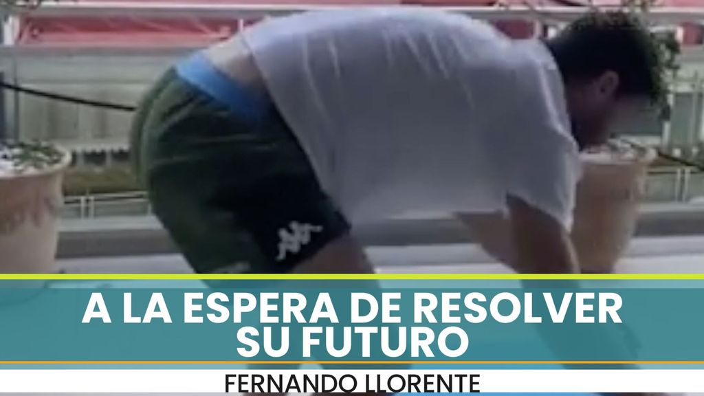Fernando Llorente, entrenando en Nápoles durante la cuarentena