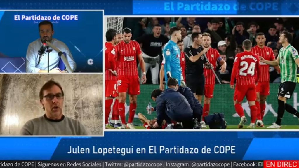 La versión de Lopetegui: “Jordán empieza a sentirse peor, le insto a que se siente y lo vea el médico”