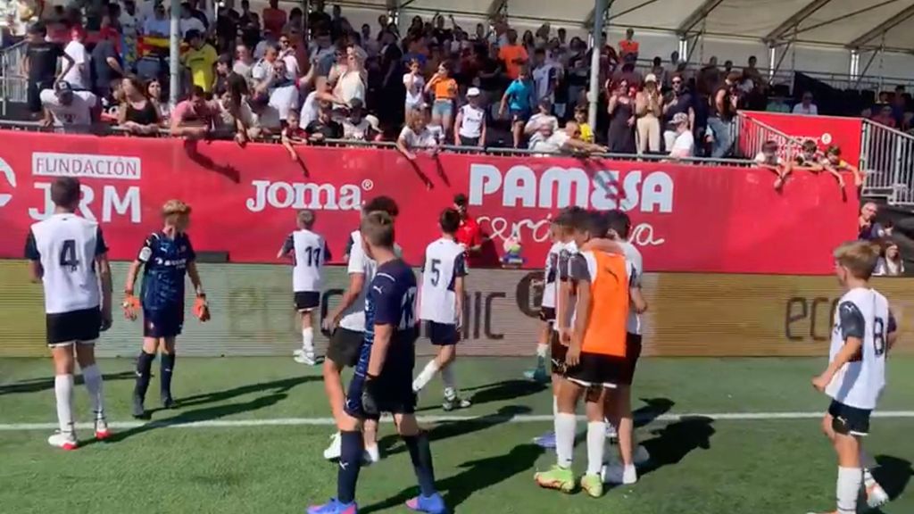 El Valencia CF celebra el pase a la final de LaLiga Promises