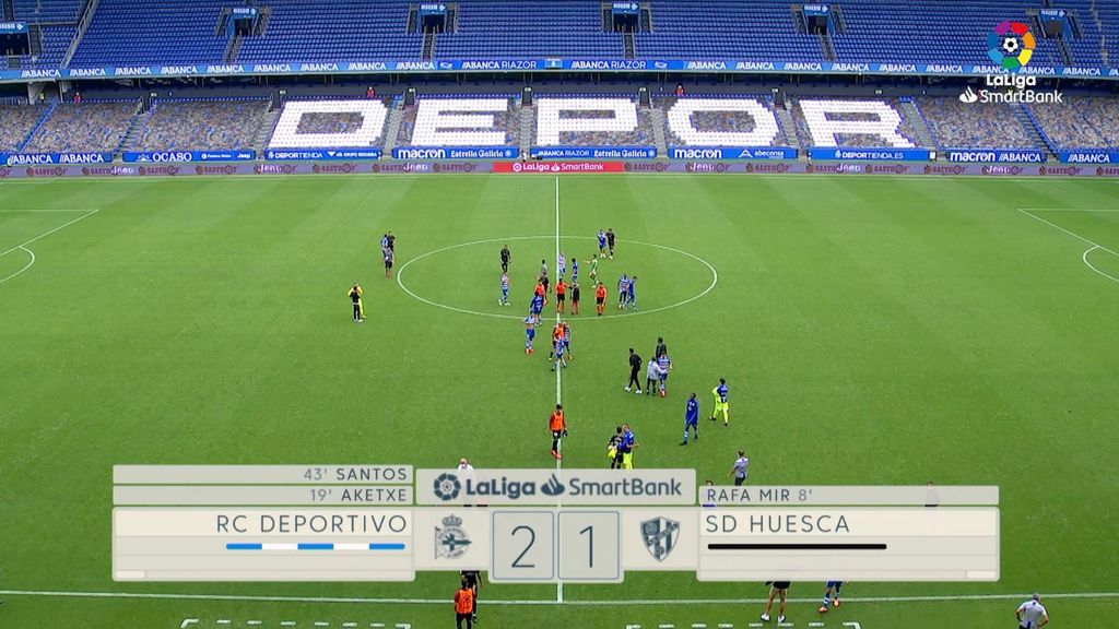 Deportivo 2-1 Huesca: Resumen del partido