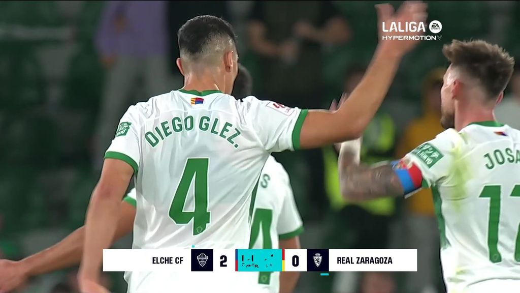 Elche 2-0 Zaragoza: Resumen del partido