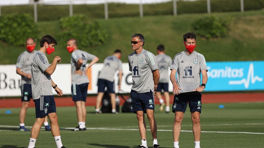 Primer entrenamiento de la selección española de fútbol para preparar la Eurocopa 2020