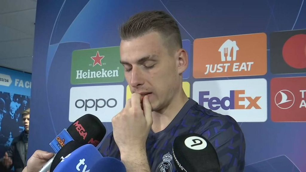 El discurso de Lunin nada más parar dos penaltis que sobrecoge a Europa