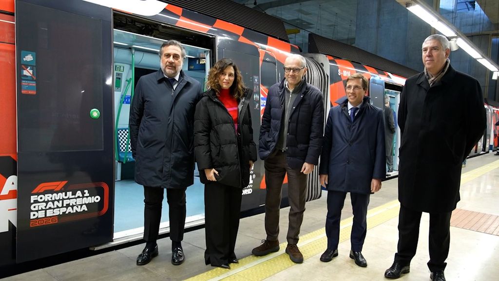 Madrid se viste de gala para recibir la Fórmula 1: decoran los transportes de la capital con motivos de la famosa competición