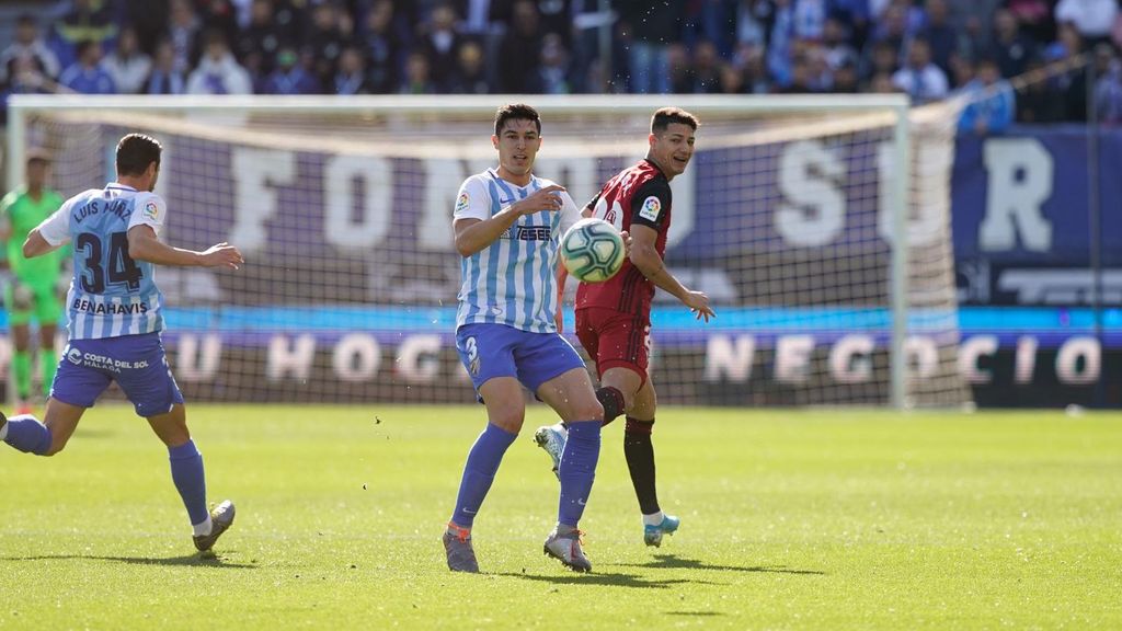 Málaga-Mirandés: Resumen (jornada 25)