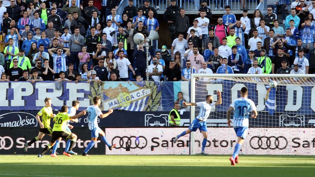 Málaga-Zaragoza (0-1): Resumen del partido