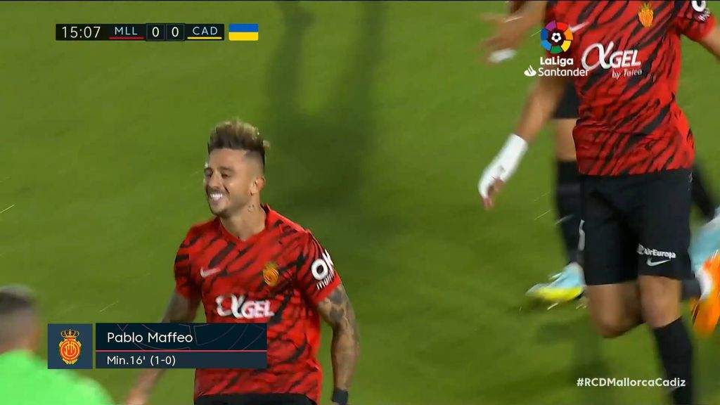Mallorca 1-0 Cádiz: Gol de Maffeo