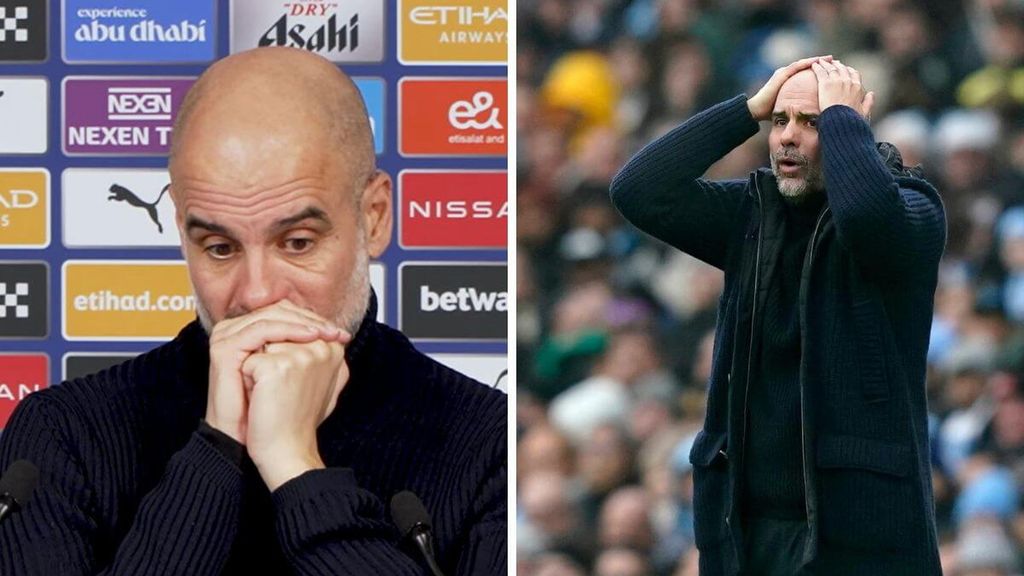 Pep Guardiola, con la mirada perdida tras otro pinchazo del Manchester City: "Al final, el fútbol es ganar"