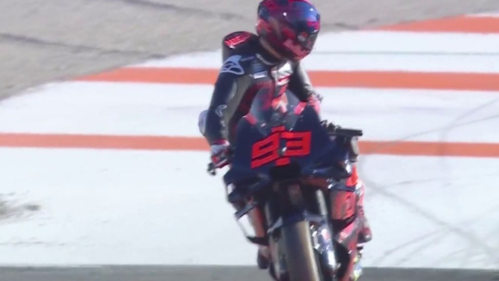 Marc Márquez vuela en su primer día con Gresini
