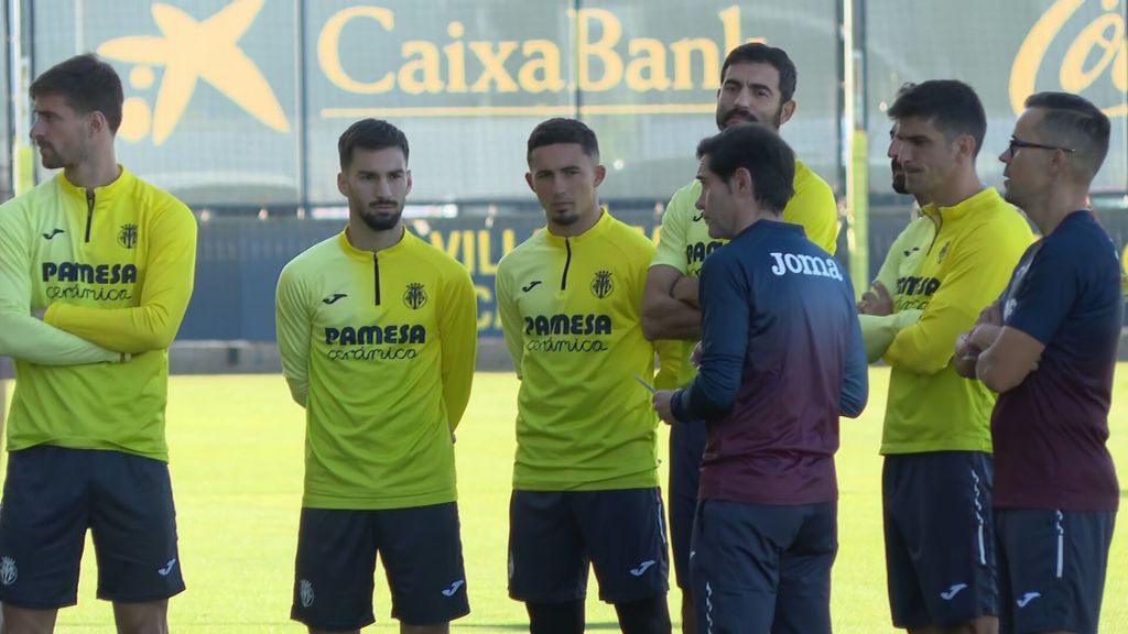 Marcelino, muy ambicioso en su primer entrenamiento con el Villarreal