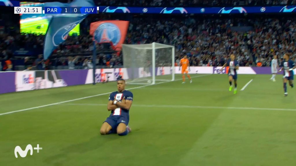 Los tres goles de Mbappé en la fase de grupos de la Champions