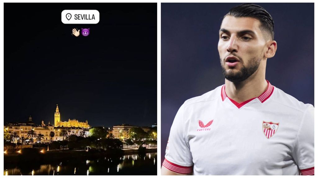 Las imágenes de Rafa Mir en su regreso a Sevilla