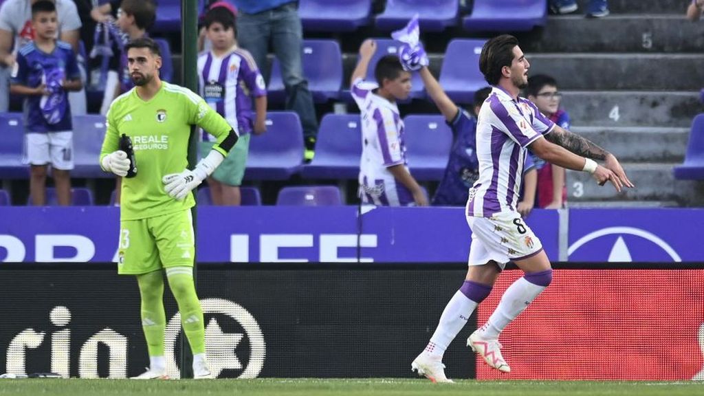 Real Valladolid 2-0 Burgos: Gol de Monchu