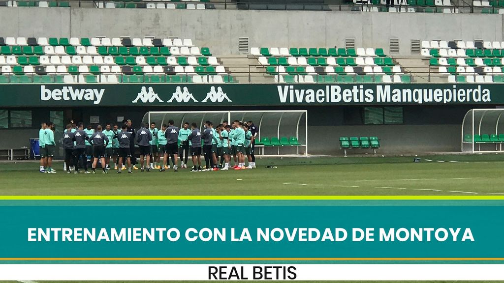 Montoya, principal novedad en el entrenamiento del Betis