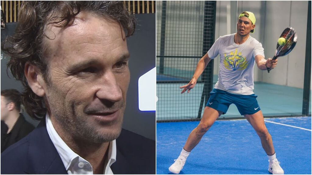 Carlos Moyá descarta la idea de que Rafa Nadal sea profesional de pádel: "Es impensable"