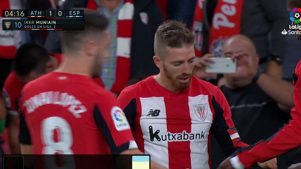 Athletic Club - Espanyol: Gol 1-0, Muniaín (Jornada 11)