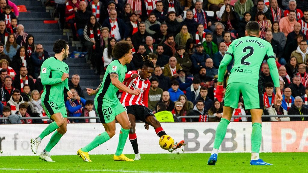 El gol de Nico Williams ante el Atlético de Madrid