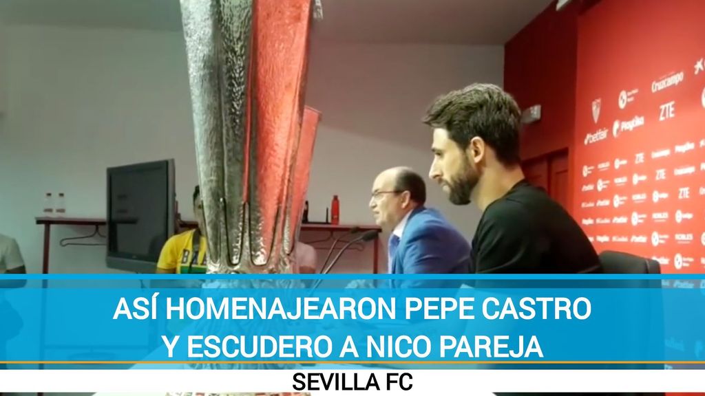 Así homenajearon Pepe Castro y Escudero a Nico Pareja