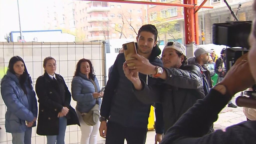 Esteban Ocon, en el Santiago Bernabéu.