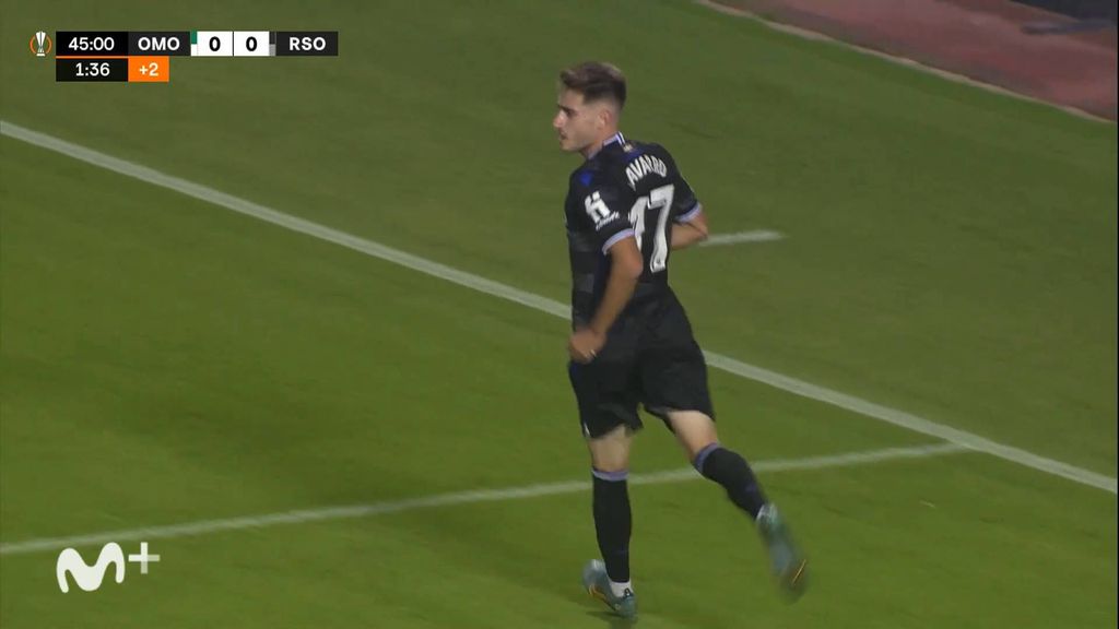 Omonia 0-1 Real Sociedad: Gol de Robert Navarro