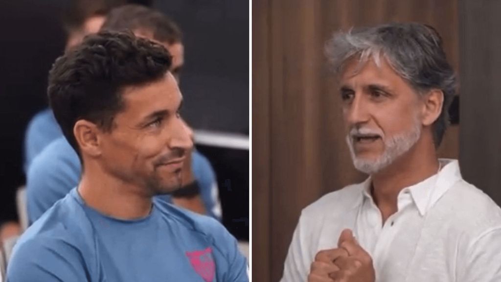 Pablo Alfaro en la previa del "Derbi de Navas"