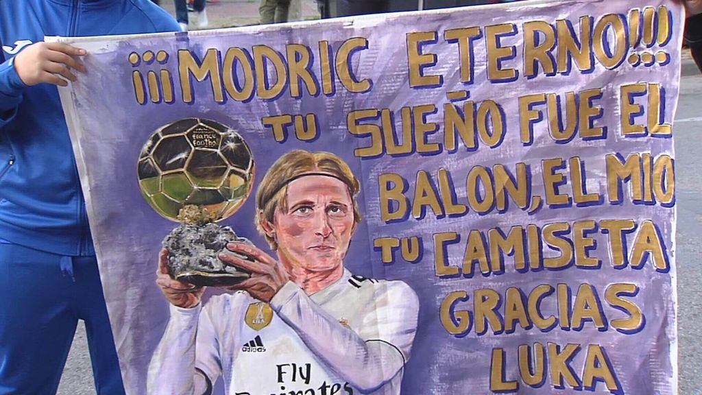 La mejor pancarta de Luka Modric
