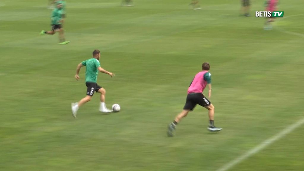 Partidillo y ejercicios de puntería en el entrenamiento